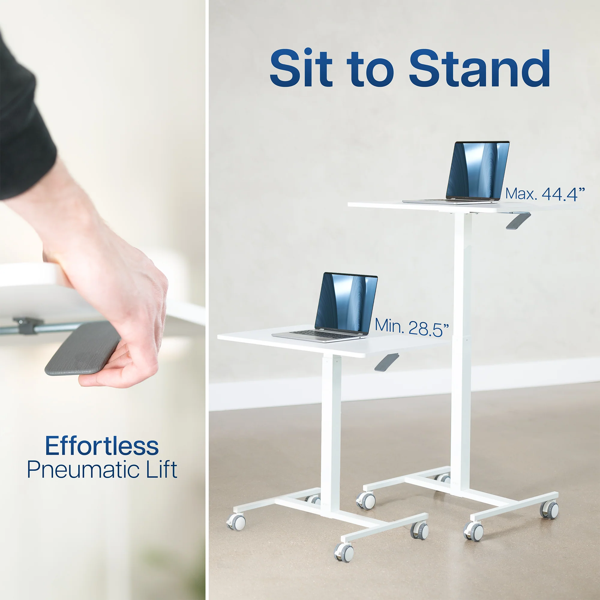 White 28" Pneumatic Mobile Workstation - Image 5