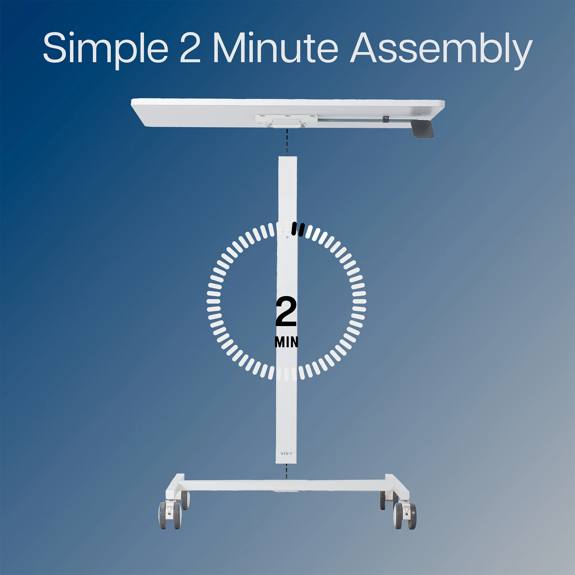 White 28" Pneumatic Mobile Workstation - Image 6