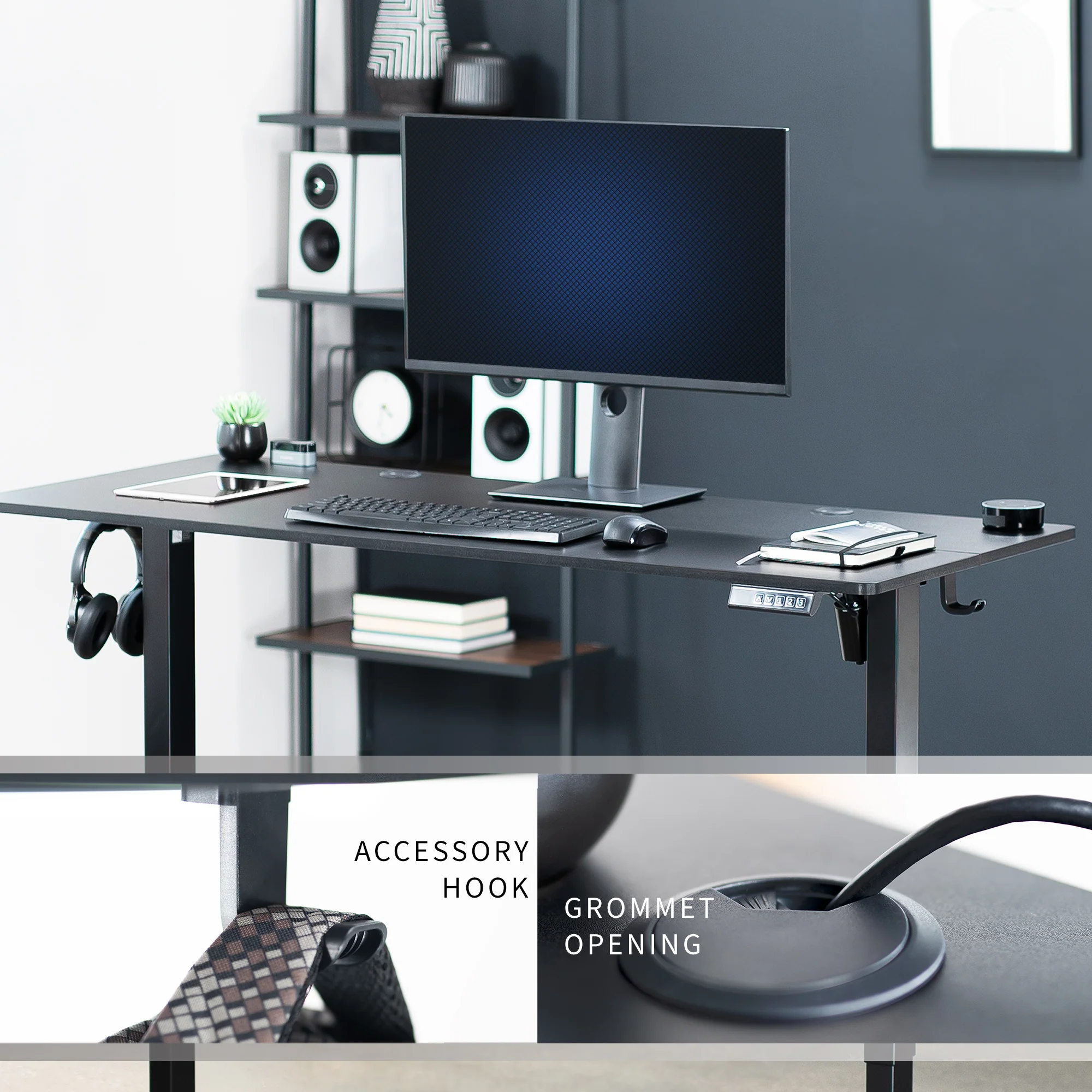 E155 Series - 55" x 24" Electric Desk - Image 6