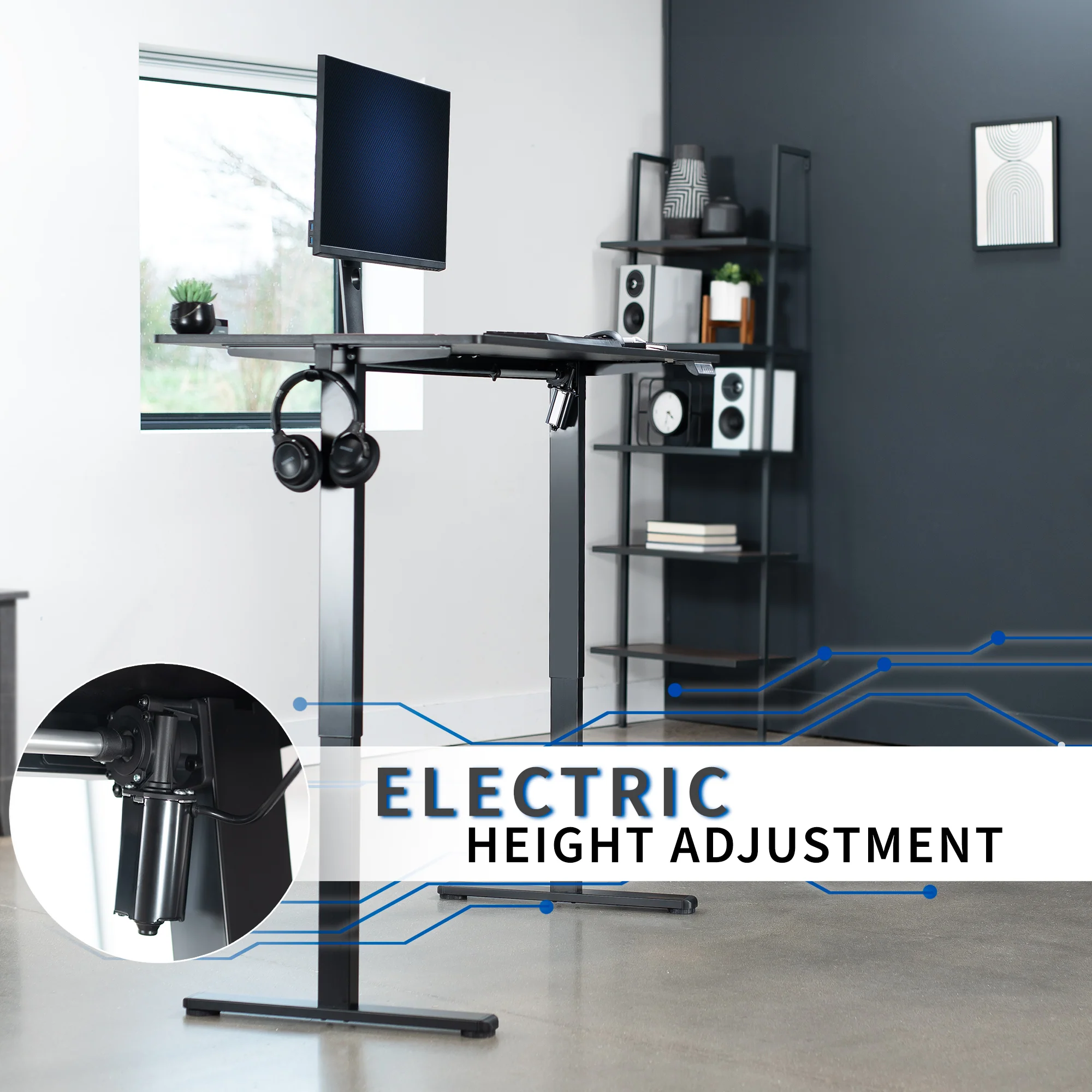 E155 Series - 55" x 24" Electric Desk - Image 8