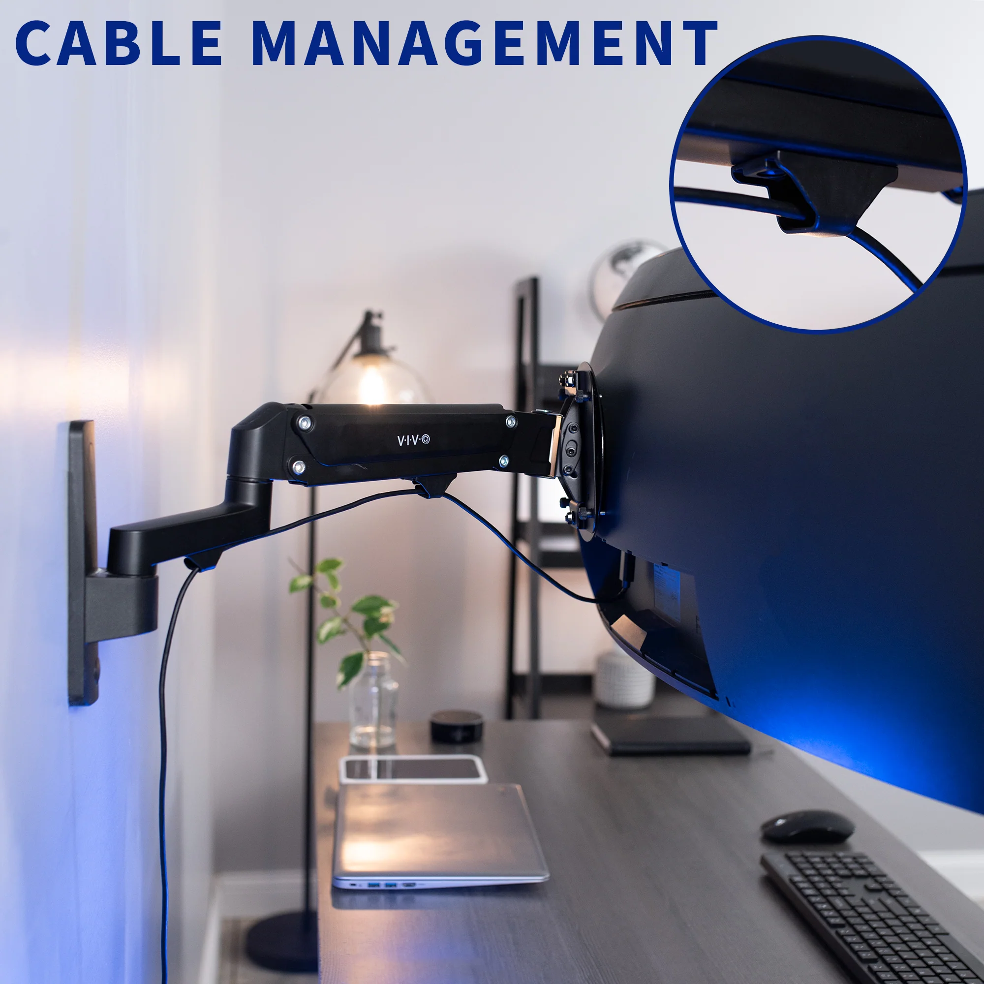 Pneumatic Dual 13" to 27" Monitor Wall Mount - Image 7