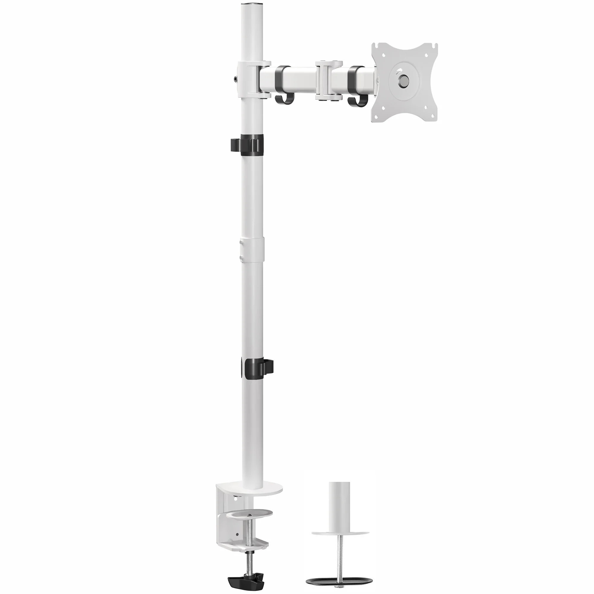 Single Monitor Extra Tall Desk Mount - Up to 38" Screens - Image 9