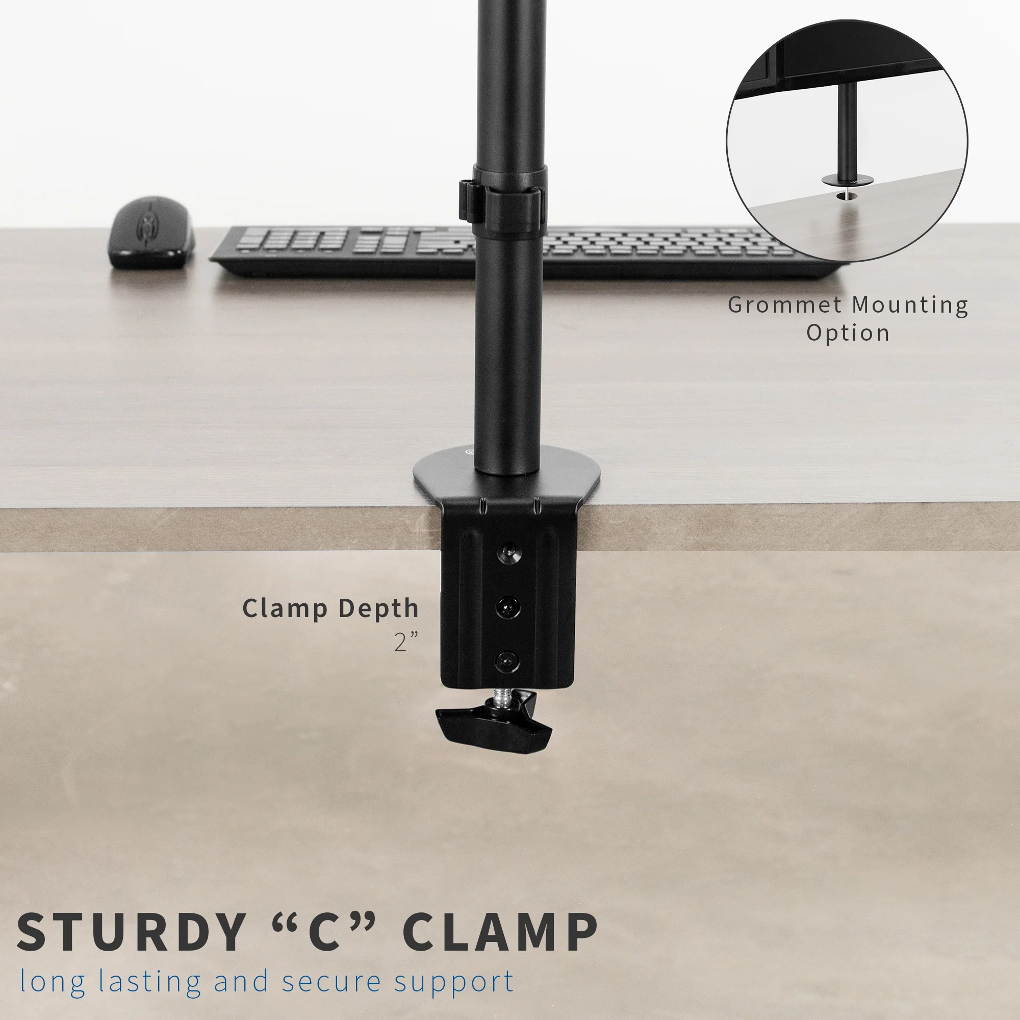 Quad 13” to 24” Monitor Desk Mount - Image 4