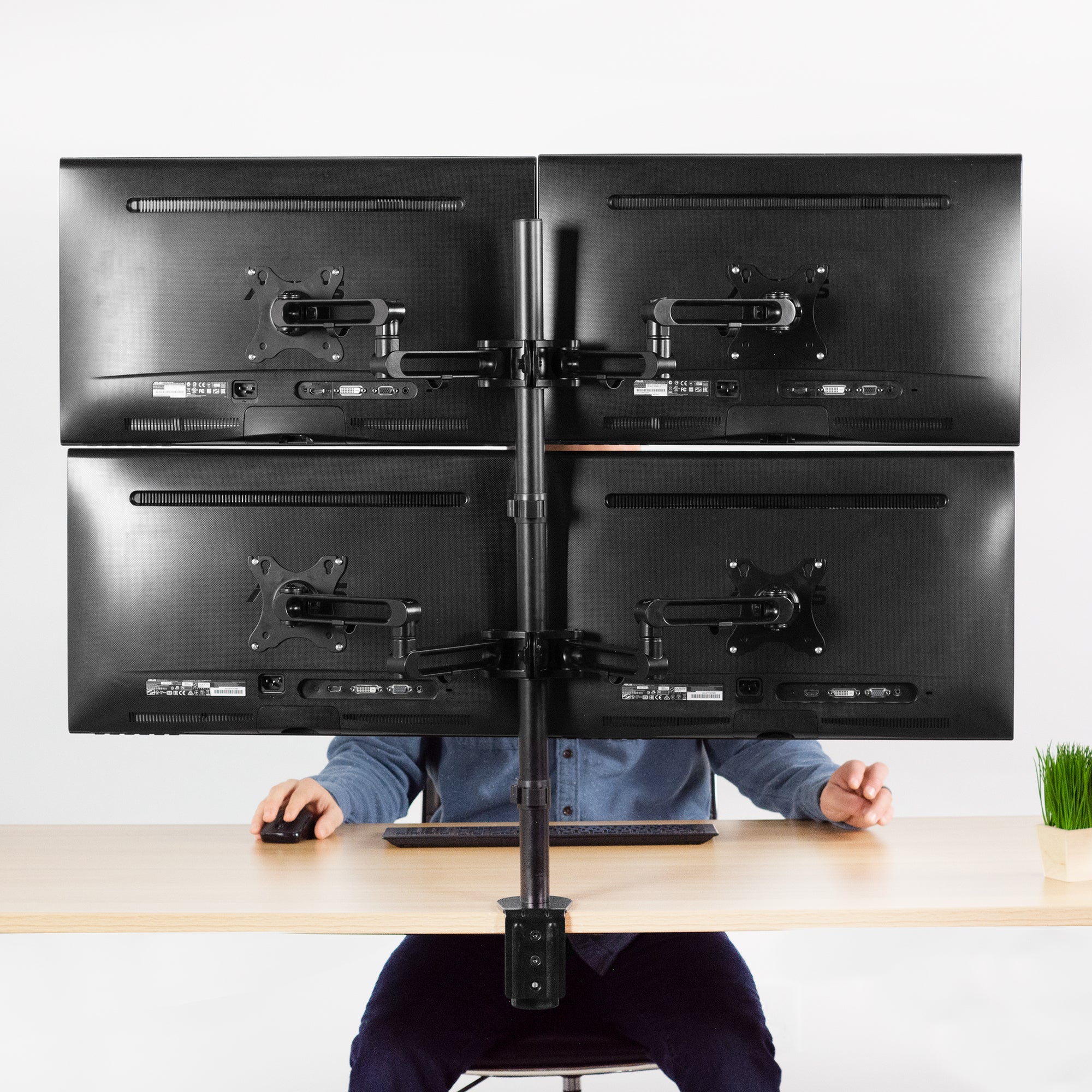 Quad 17” to 32” Monitor Desk Mount - Image 9